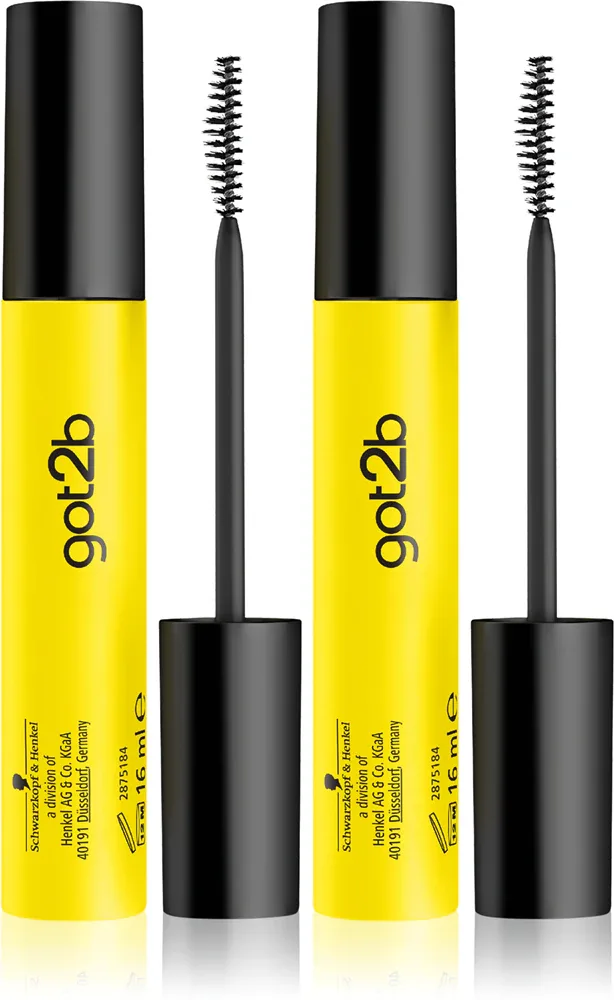 Гель для бровей фиксирующий got2b Glued 4 Brows Edges прозрачный, быстросохнущий, набор из 2 шт. по 16 мл