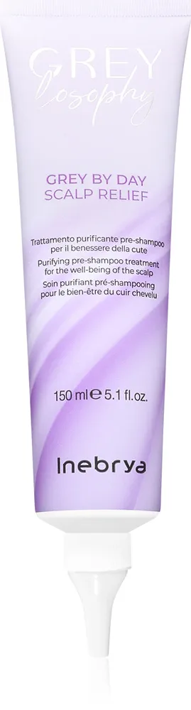 Уход для кожи головы Inebrya Greylosophy Scalp Relief Pre-Shampoo Treatment перед мытьём, успокаивающий, 150 мл