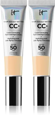 Набор косметики для лица IT Cosmetics Your Skin But Better CC+ light meidum Duopack с кремом CC SPF 50+, 1 шт