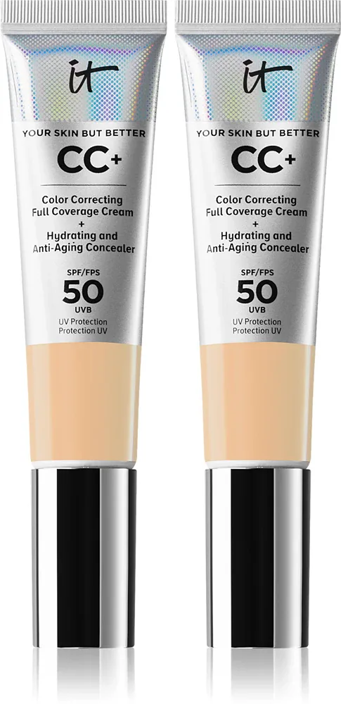 Набор косметики для лица IT Cosmetics Your Skin But Better CC+ medium Duopack с кремом CC SPF 50+, 1 шт