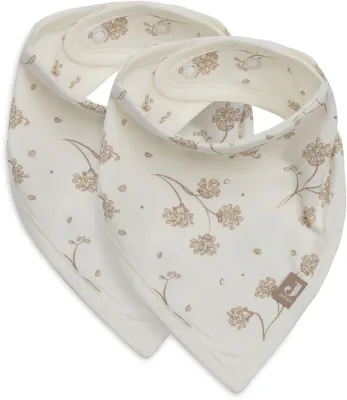 Нагрудник детский JOLLEIN Bib Bandana хлопковый, с регулируемой застёжкой, 2 шт Leafy Dreams