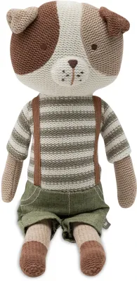 Кукла JOLLEIN Doll Mick детская, коричневая с зелёным, 1 шт 0m+