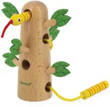 Игрушка-шнуровка Janod Tropik Tropical Lace-Up Tree деревянная, развивающая 18m+, 1 шт — фото 2