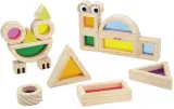 Кубики сенсорные Janod Sensory Game Translucent Blocks развивающие, 12 шт 12m+ — фото 3
