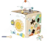 Куб развивающий Janod Pure Activity Cube деревянный, интерактивный 18m+, 1 шт — фото 5