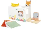 Коробка сенсорная Janod Pure Sensory Tissue Box с платочками, для малышей 12m+, 1 шт — фото 4