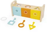 Сортер Janod Shape Sorter Box with Keys деревянный, с ключами 18m+, 1 шт — фото 6
