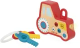 Брелок-игрушка Janod Sound and Light Tractor Keychain со звуком и светом, деревянный 18m+, 1 шт — фото 2