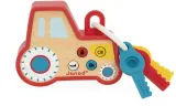 Брелок-игрушка Janod Sound and Light Tractor Keychain со звуком и светом, деревянный 18m+, 1 шт — фото 3