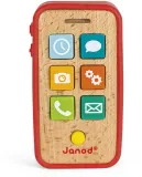 Телефон игрушечный Janod Sound Telephone деревянный, развивающий 18m+, 1 шт — фото 3