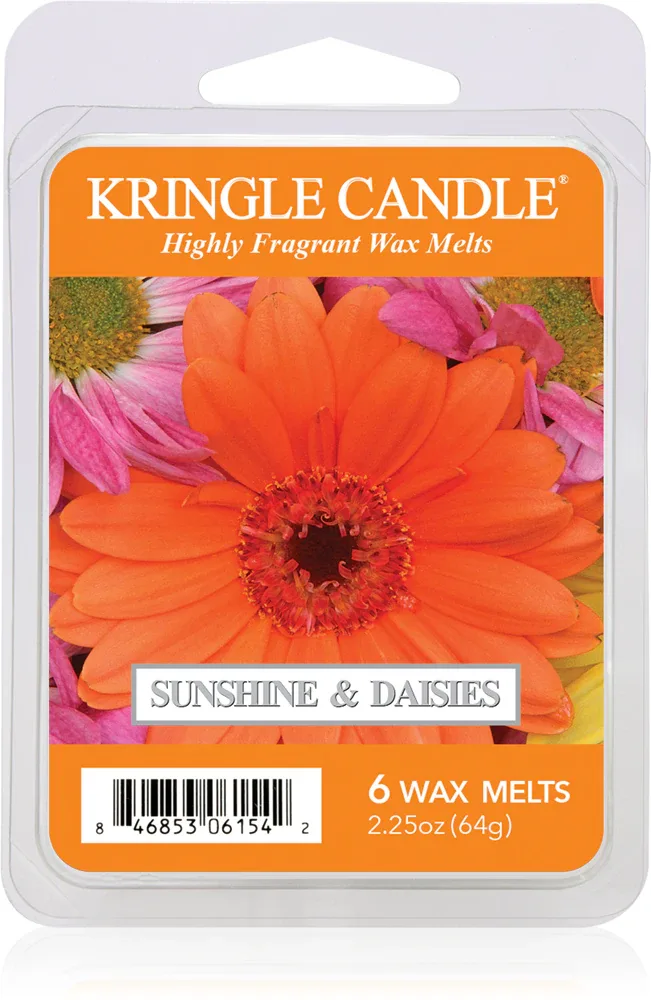 Воск для аромалампы Kringle Candle Sunshine Daisies с цветочным свежим ароматом, соевый воск, 64 г