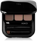 Палетка для бровей KIKO Milano Eyebrow Expert с воском и пудрой, коричневая, 2,4 г, оттенок 02 Brown — фото 1