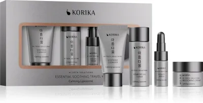 Набор для ухода за лицом KORIKA HI-TECH SOLUTIONS Essential Soothing Travel Set успокаивающий, дорожный, 4 шт