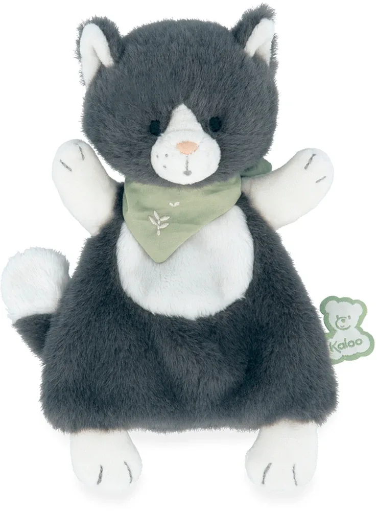 Игрушка мягкая Kaloo Les Amis плюшевая, серая, 1 шт Cat Chamallow