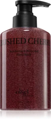 Жидкое мыло для рук KUNDAL Objet Exfoliating Waterfull Hand Wash с отшелушивающим действием, 380 мл z zapachem Crushed Cherry