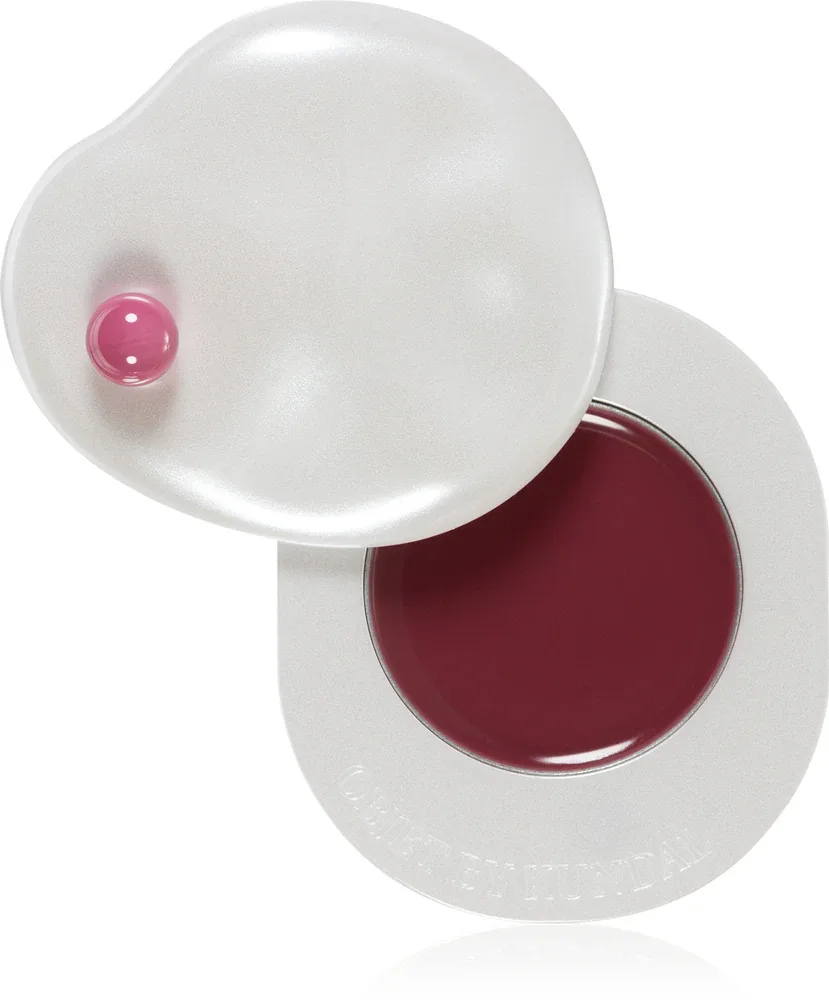 Бальзам для губ KUNDAL Objet Dew Drop Lip Glaze Balm оттеночный, с блеском, 2 г, оттенок Plum Mauve