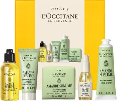 Набор для ухода за кожей L’Occitane Amande Sublime Soft Skin Routine подарочный, с миндальным маслом
