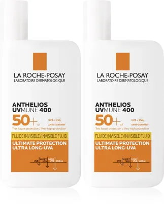 Набор флюидов солнцезащитных La Roche-Posay Anthelios UVMUNE 400 SPF 50+, для лица и тела, 2 шт