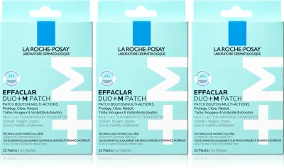 Набор патчей для лица La Roche-Posay Effaclar DUO+M Patch для проблемной кожи, 3 x 22 шт