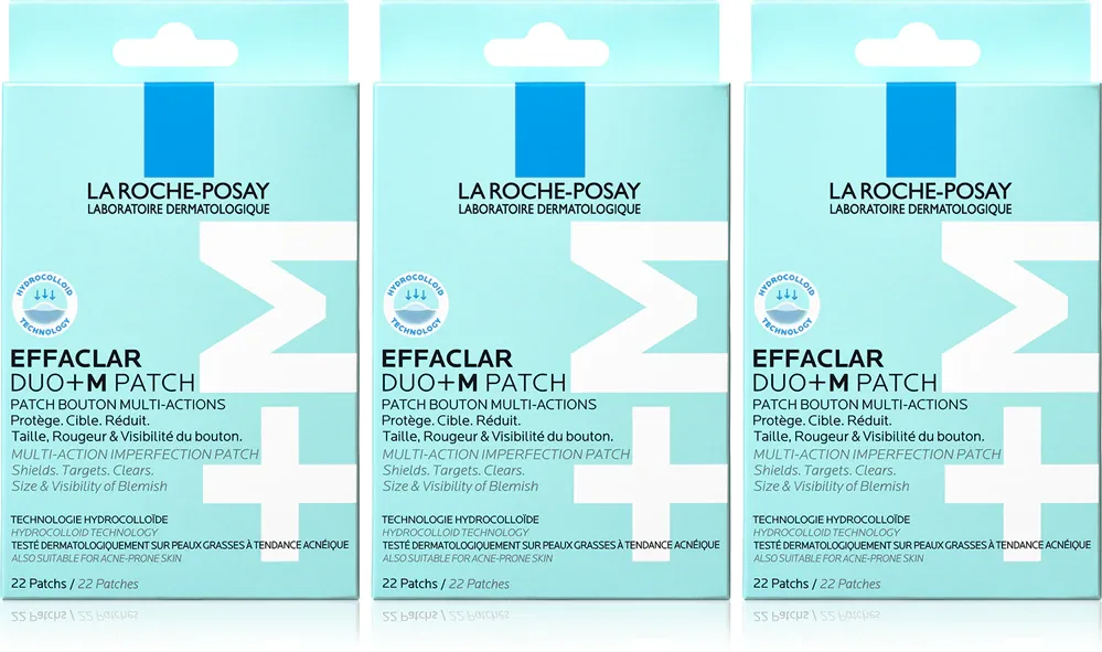 Набор патчей для лица La Roche-Posay Effaclar DUO+M Patch для проблемной кожи, 3 x 22 шт