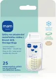 Пакеты для хранения грудного молока MAM Breast Milk Storage Bags с двойным слоем материала, с надёжным замком, 25 шт — фото 1