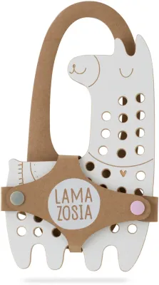 Деревянная шнуровка Milin Big Wooden Lacing Toy Lama Lily развивающая, складная, 1 шт 20,5 cm x 13 cm x 0,7 cm