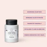 Тонирующая маска для волос Maria Nila Colour Refresh Mask, для блонда, серебристый оттенок, 100 мл, оттенок Pearl Silver 0.92 — фото 3