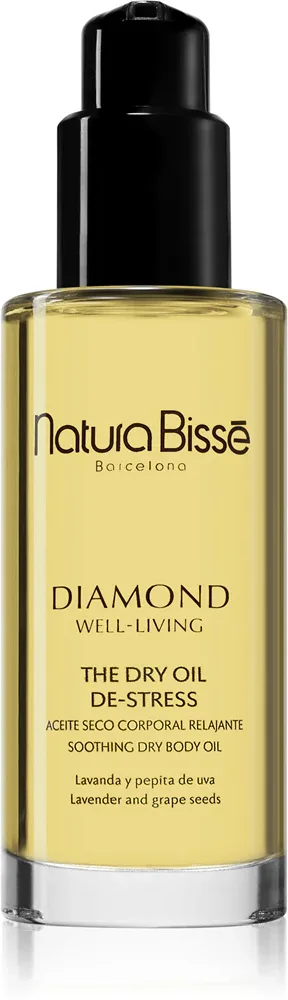 Natura Bissé Diamond Well-Living The Dry Oil De-Stress - Сухое масло для тела Natura Bisse Diamond Well-Living The Dry Oil De-Stress, с маслом виноградных косточек и лавандой, 100 мл, 100 мл
