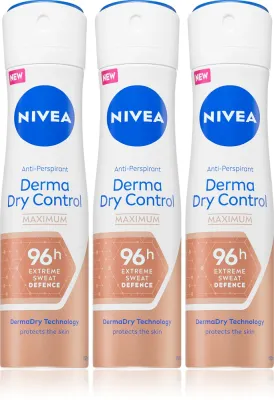 Антиперспирант-спрей NIVEA Derma Dry Control, набор 3х150 мл