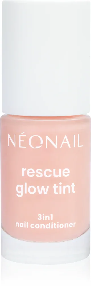 Кондиционер для ногтей NEONAIL Rescue Glow Tint 3in1 укрепляющий, с Ceramide NG, розовый, 7,2 мл, оттенок Peachy Peach