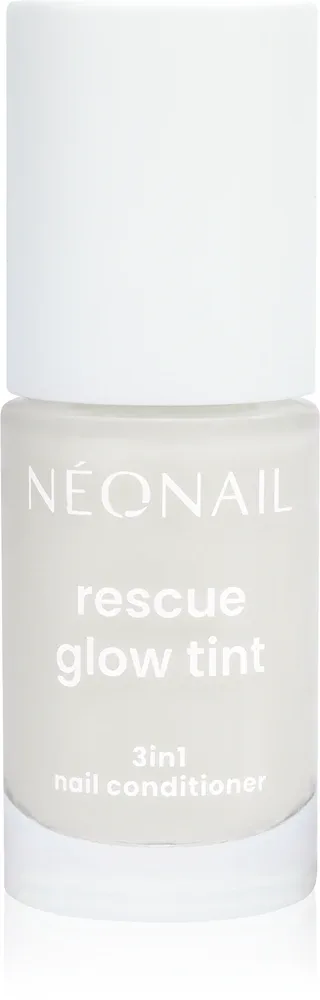 Кондиционер для ногтей NEONAIL Rescue Glow Tint 3in1 укрепляющий, с Ceramide NG, розовый, 7,2 мл, оттенок Milky White