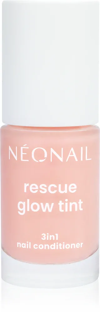 Кондиционер для ногтей NEONAIL Rescue Glow Tint 3in1 укрепляющий, с Ceramide NG, розовый, 7,2 мл, оттенок Peachy Nude
