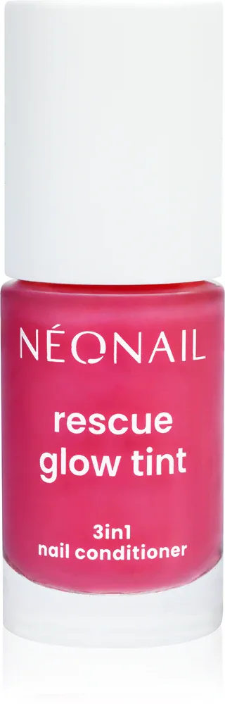 Кондиционер для ногтей NEONAIL Rescue Glow Tint 3in1 укрепляющий, с Ceramide NG, розовый, 7,2 мл, оттенок Magenta Pink