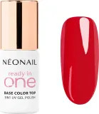 Гель-лак для ногтей NEONAIL Ready In One 3in1 бежевый, глянцевый, стойкий, для UV/LED, 7,2 мл, оттенок 11 One Classic Red — фото 1