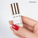 Гель-лак для ногтей NEONAIL Ready In One 3in1 бежевый, глянцевый, стойкий, для UV/LED, 7,2 мл, оттенок 11 One Classic Red — фото 3