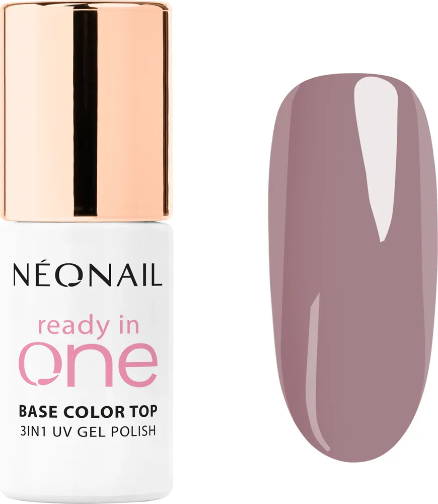 Гель-лак для ногтей NEONAIL Ready In One 3in1 бежевый, глянцевый, стойкий, для UV/LED, 7,2 мл, оттенок 08 One Mauve