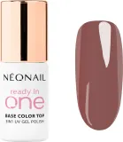 Гель-лак для ногтей NEONAIL Ready In One 3in1 бежевый, глянцевый, стойкий, для UV/LED, 7,2 мл, оттенок 07 One Mocha Brown — фото 1