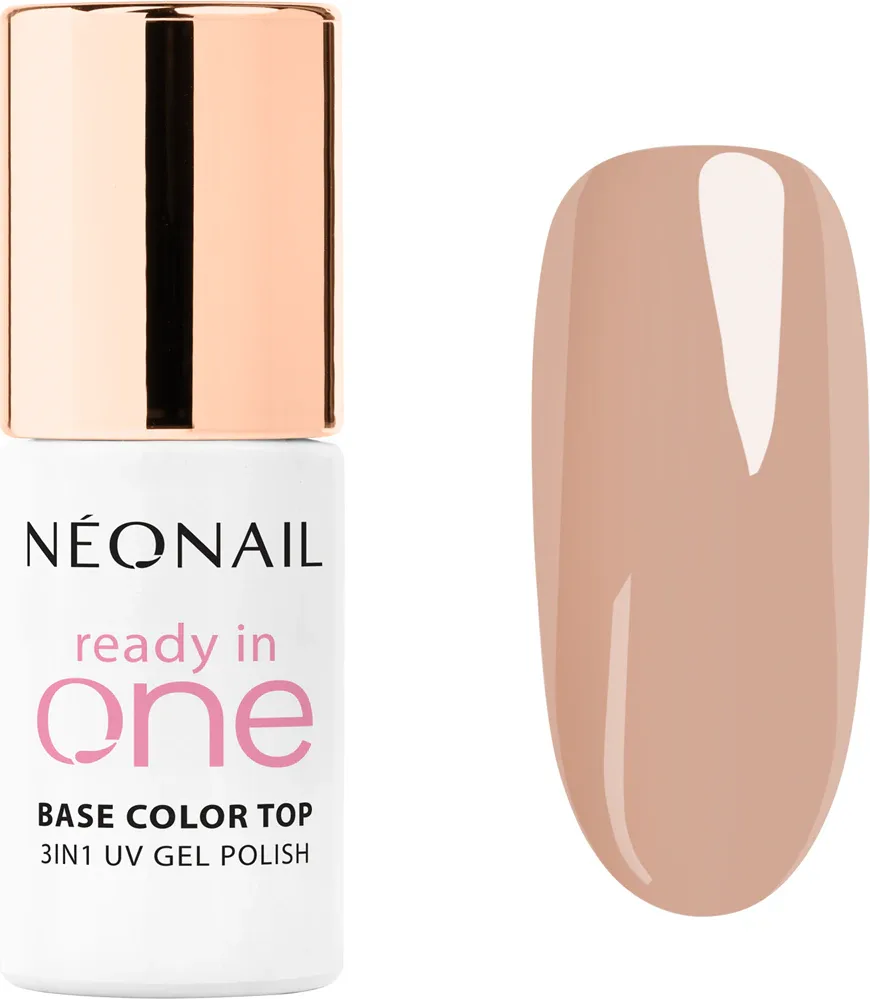 Гель-лак для ногтей NEONAIL Ready In One 3in1 бежевый, глянцевый, стойкий, для UV/LED, 7,2 мл, оттенок 05 One Sand Taupe