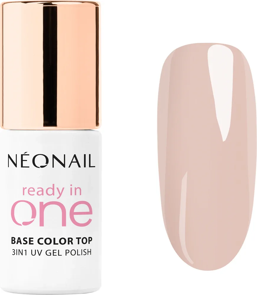 Гель-лак для ногтей NEONAIL Ready In One 3in1 бежевый, глянцевый, стойкий, для UV/LED, 7,2 мл, оттенок 04 One Soft Beige