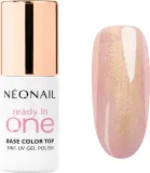 Гель-лак для ногтей NEONAIL Ready In One 3in1 бежевый, глянцевый, стойкий, для UV/LED, 7,2 мл, оттенок 01 One Rose Glow — фото 1