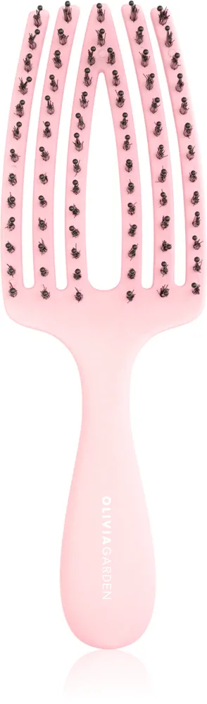 Детская щётка для волос Olivia Garden Fingerbrush Kids Pink, бережное расчёсывание, для всех типов кожи головы, 1 шт