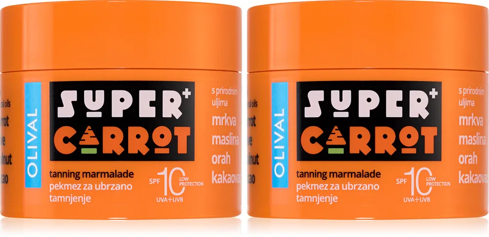 Набор Olival SUPER Carrot джем для загара SPF 10, 2х100 мл