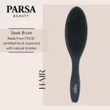 Щётка для волос Parsa Beauty Sleek Brush с щетиной кабана, разглаживающая, 1 шт — фото 2