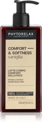 Молочко для тела Phytorelax Laboratories Comfort Softness Vanilla увлажняющее, легко впитывающееся, 250 мл