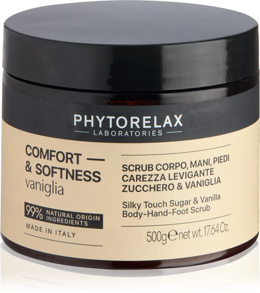 Скраб для тела Phytorelax Laboratories Comfort Softness Vanilla отшелушивающий, смягчающий, 500 мл