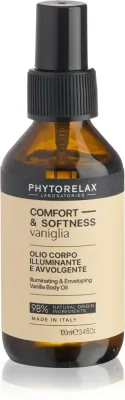 Сухое масло для тела Phytorelax Laboratories Comfort Softness Vanilla быстро впитывающееся, увлажняющее, 100 мл