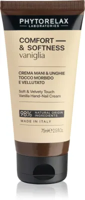 Крем для рук Phytorelax Laboratories Comfort Softness Vanilla увлажняющий, быстро впитывающийся, 75 мл