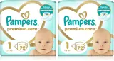 Подгузники Pampers Premium Care Size 1 комплект, 2×72 шт — фото 1