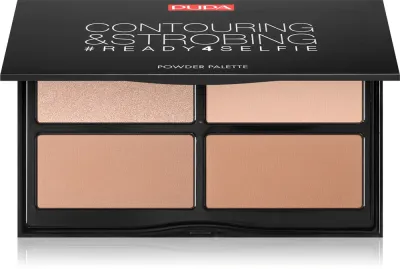 Бронзер PUPA Milano Ready4Selfie Contouring Strobing для контуринга, 175 г