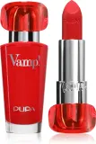 Помада PUPA Milano Vamp! Luminous Lipstick сатиновая, с эффектом увеличения губ, 3,5 г, оттенок 302 Ruby Red — фото 1